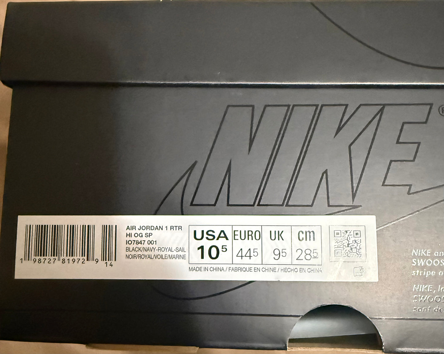 Jordan 1 Fragment Union LA Air