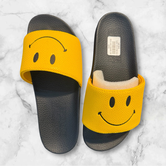 Chinatown Market Smiley Black Slides