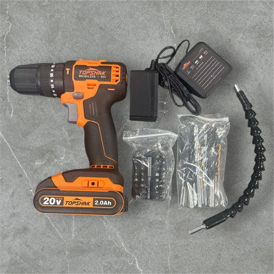 TopShak 20V Brushless Electric Drill